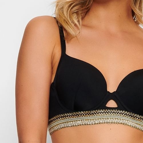 LingaDore Beach Jaimi zwart voorgevormde bikinitop