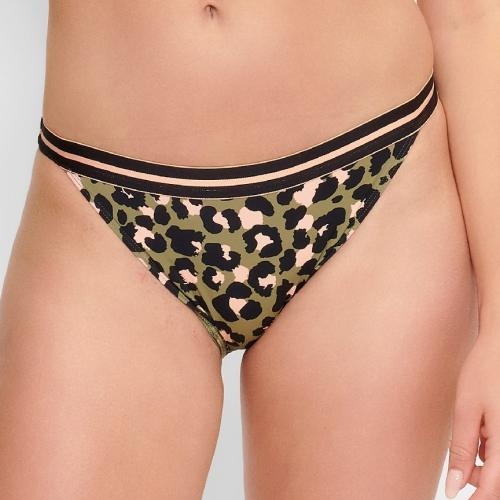 LingaDore Beach Black Panter animal print bikini broekje