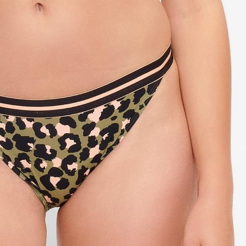 LingaDore Beach Black Panter animal print bikini broekje