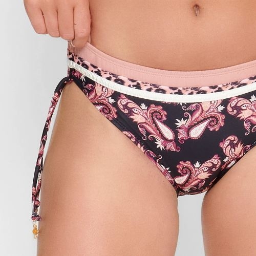 LingaDore Beach Paisley Love zwart/print bikini broekje