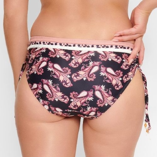 LingaDore Beach Paisley Love zwart/print bikini broekje