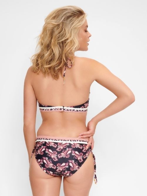 LingaDore Beach Paisley Love zwart/print voorgevormde bikinitop