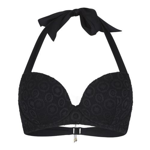 LingaDore Beach Hippie Crochet zwart bikini set