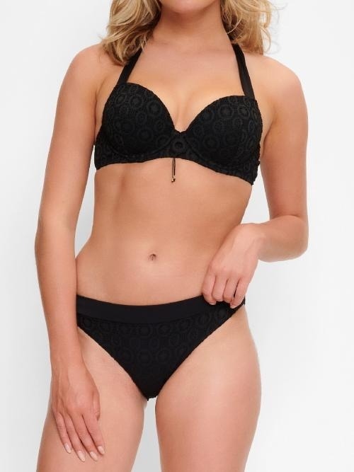 LingaDore Beach Hippie Crochet zwart bikini set