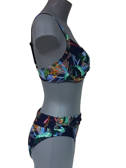 Bomain All Over Print marine blauw bikini set
