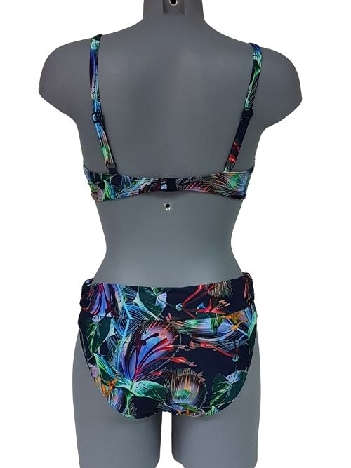 Bomain All Over Print marine blauw bikini set