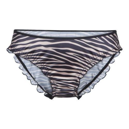 LingaDore Striped Zebra zwart/print slip