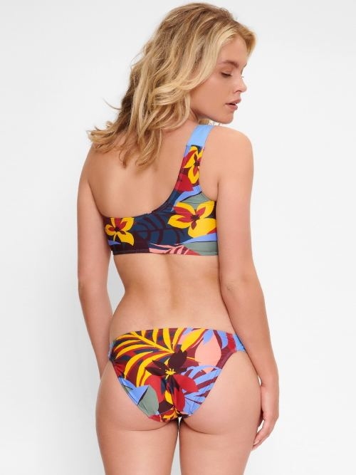 LingaDore Beach Bright Leaves multicolor/print soft-cup bikinitop