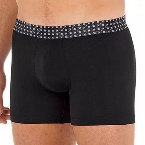 HOM Tommy zwart/print boxershort