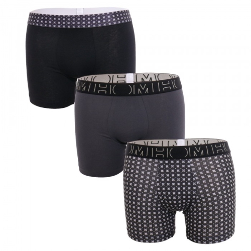HOM Tommy zwart/print boxershort