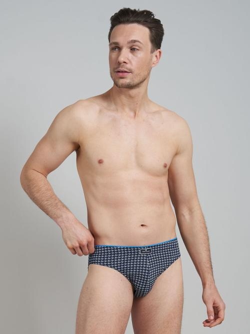 Tom Tailor Blue Medium marine blauw/print heren slip