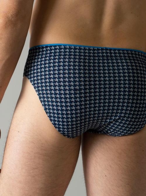 Tom Tailor Blue Medium marine blauw/print heren slip