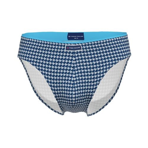 Tom Tailor Blue Medium marine blauw/print heren slip