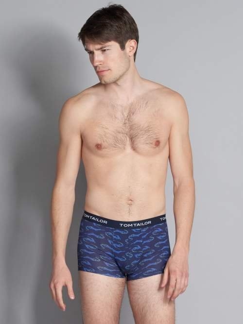 Tom Tailor Alligator marine blauw/print boxershort