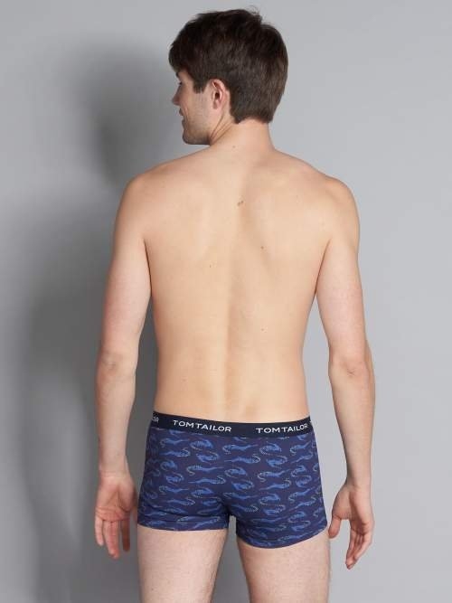 Tom Tailor Alligator marine blauw/print boxershort