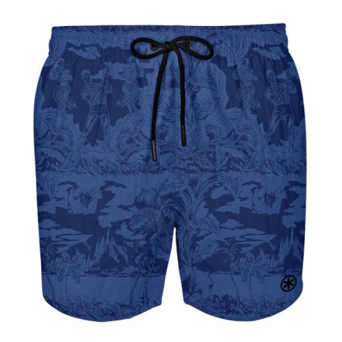 Muchachomalo Water React blauw/print zwemshort