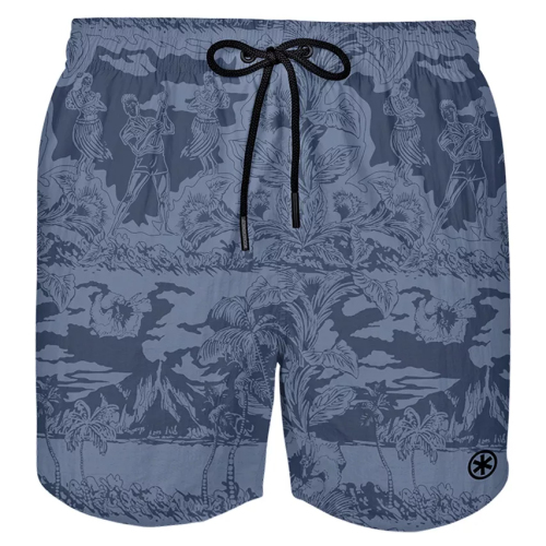 Muchachomalo Water React grijs/print zwemshort
