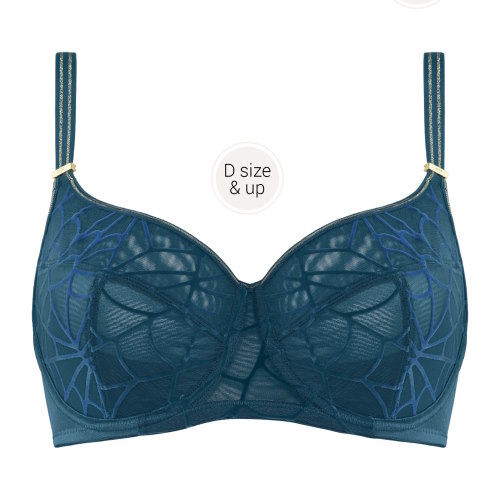 Marlies Dekkers The Adventuress blauw niet voorgevormde bh