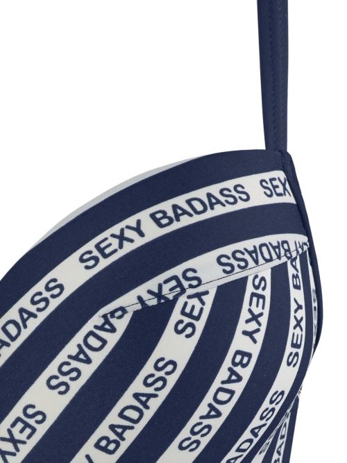 Marlies Dekkers Badmode Sexy Badass marine blauw/wit push up bikinitop