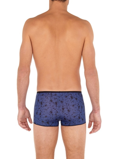 HOM Nassau blauw/print sport trunk