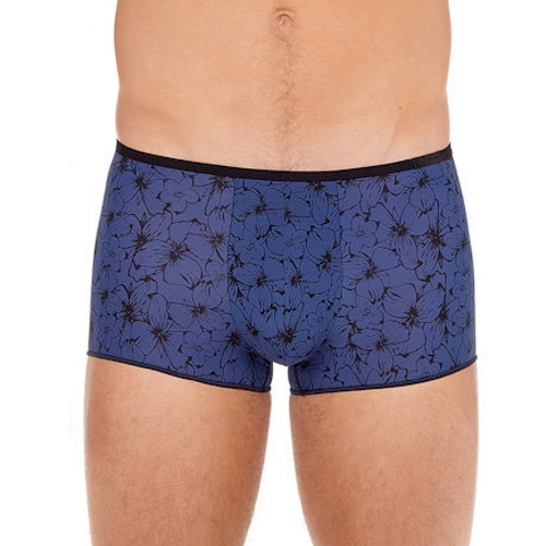 HOM Nassau blauw/print sport trunk