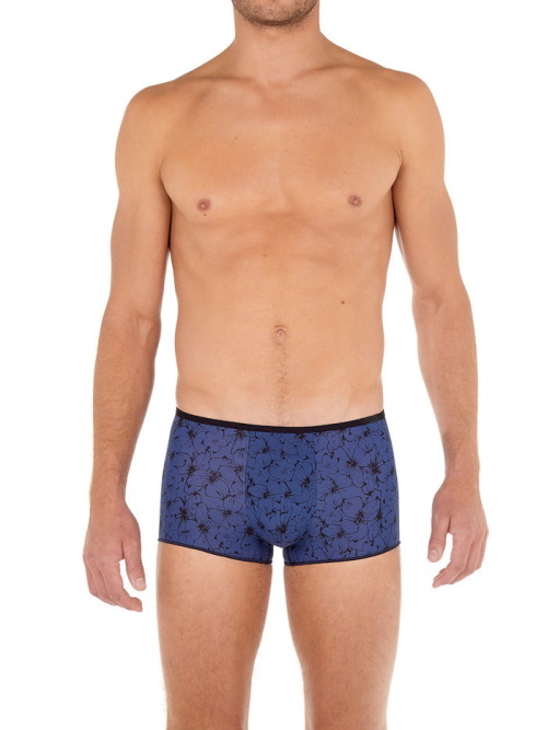 HOM Nassau blauw/print sport trunk