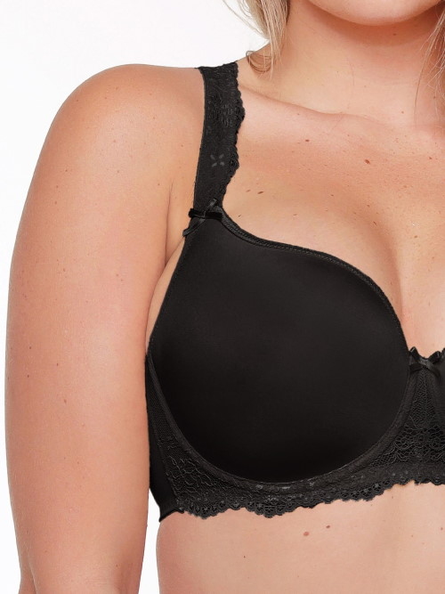 LingaDore Daily Uni Fit Plus Bra zwart voorgevormde bh