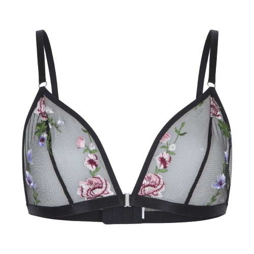 LingaDore LingaDore Love flower Mesh zwart/print wireless bh