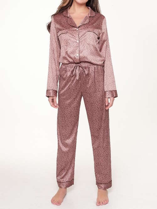 LingaDore Night Animal Cork bruin/print pyjama