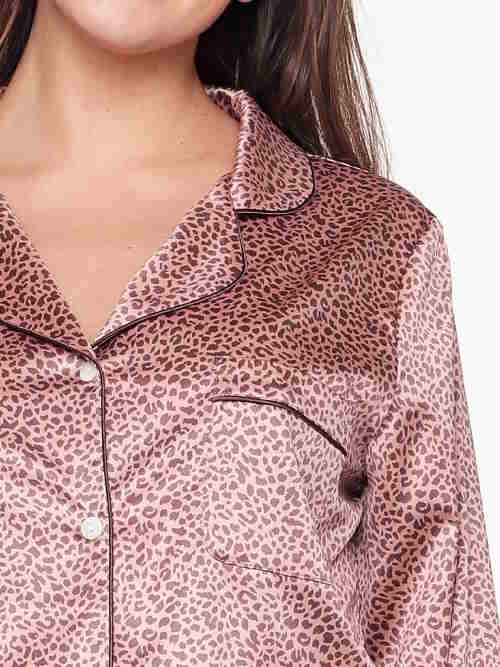 LingaDore Night Animal Cork bruin/print pyjama