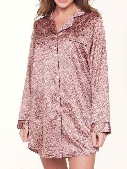 LingaDore Night Animal Cork bruin/print nachthemd