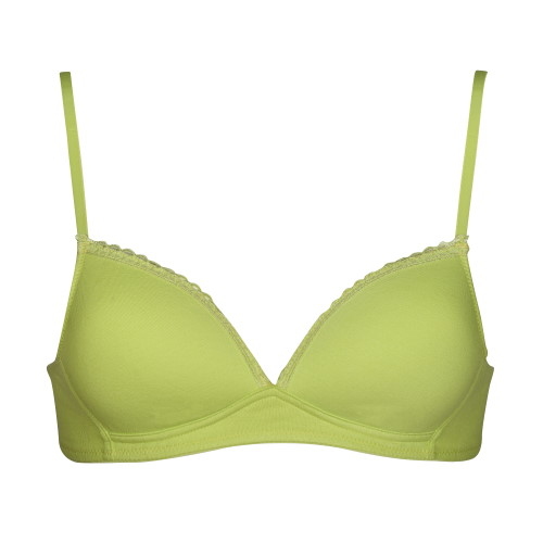 My Basic by After Eden Comfy blauw/lime wireless bh