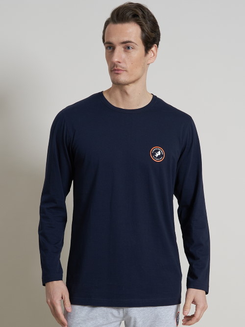 A Fish Named Fred 120002 marine blauw pyjamashirt