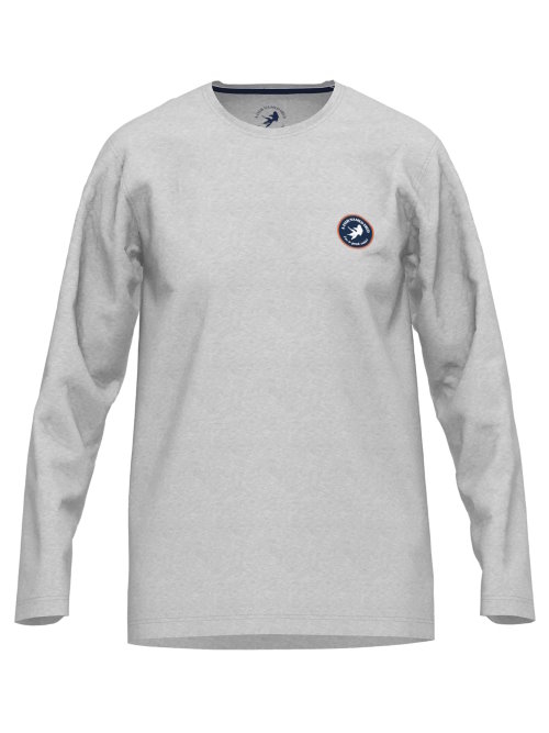 A Fish Named Fred 120002 grey melange pyjamashirt