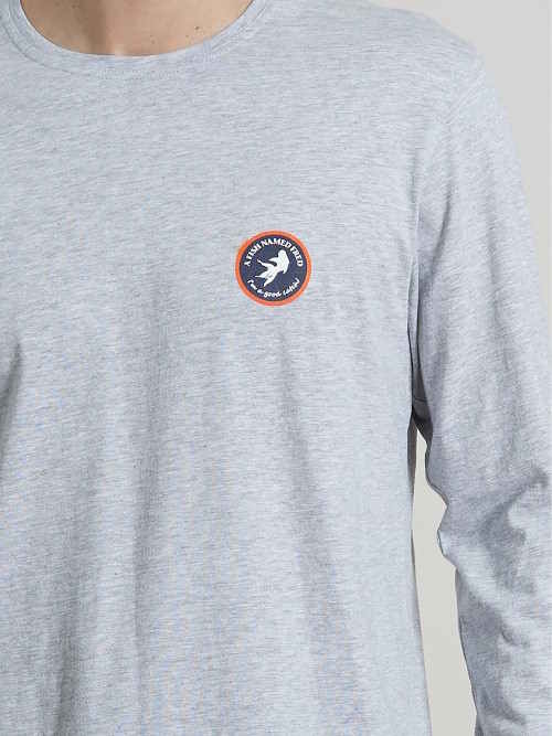 A Fish Named Fred 120002 grey melange pyjamashirt