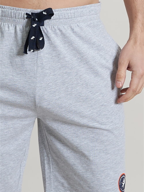 A Fish Named Fred 120003 grey melange pyjamabroek