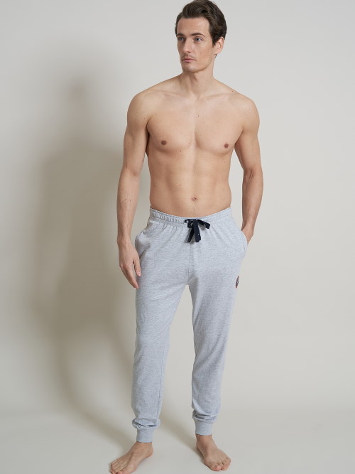 A Fish Named Fred 120010 grey melange pyjamabroek