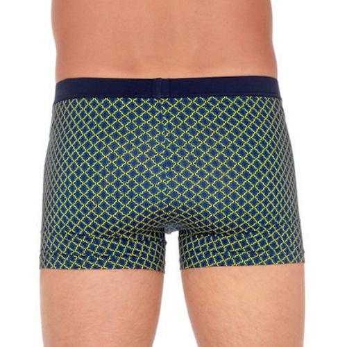 HOM Eze marine blauw/print boxershort