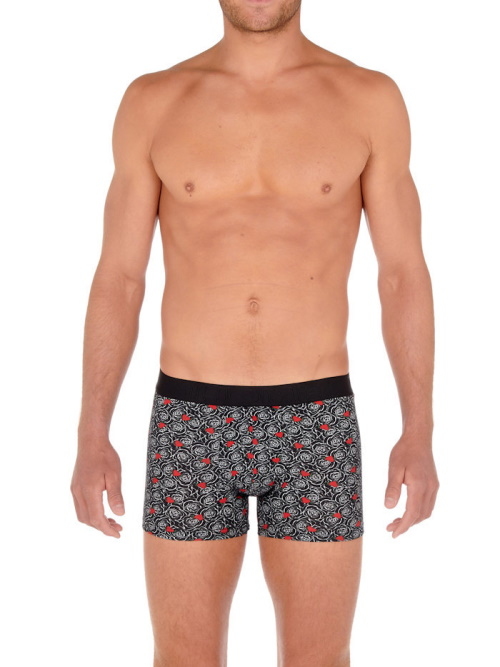 HOM Roses Love zwart/print boxershort