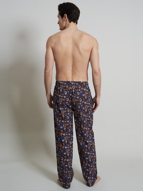 A Fish Named Fred Wintersport marine blauw/print pyjamabroek