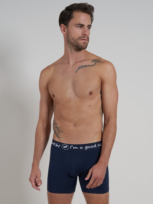 A Fish Named Fred 110001 marine blauw/wit boxershort