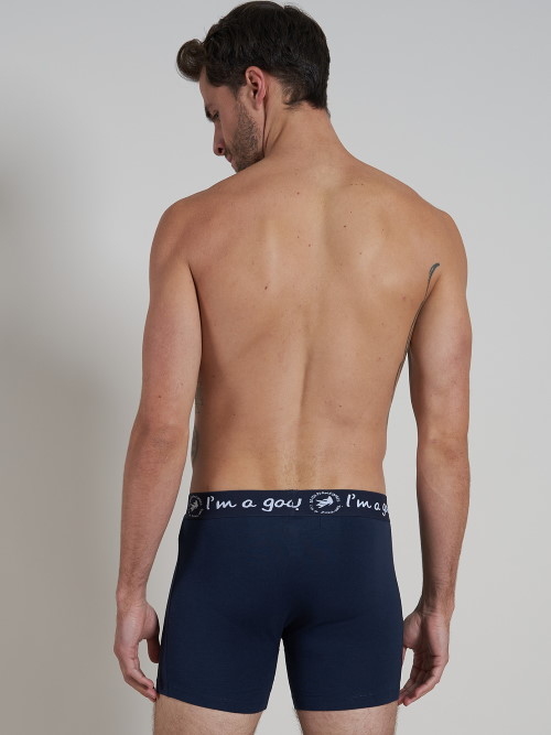 A Fish Named Fred 110001 marine blauw/wit boxershort