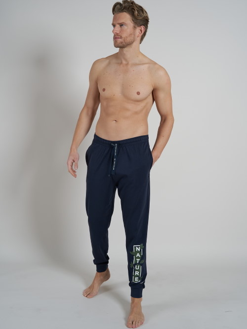 Tom Tailor Nature marine blauw pyjamabroek