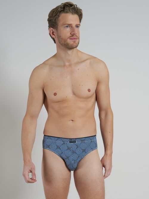 Tom Tailor caleidoscoop blauw/print heren slip
