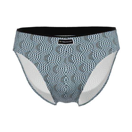 Tom Tailor caleidoscoop blauw/print heren slip