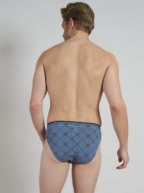 Tom Tailor caleidoscoop blauw/print heren slip