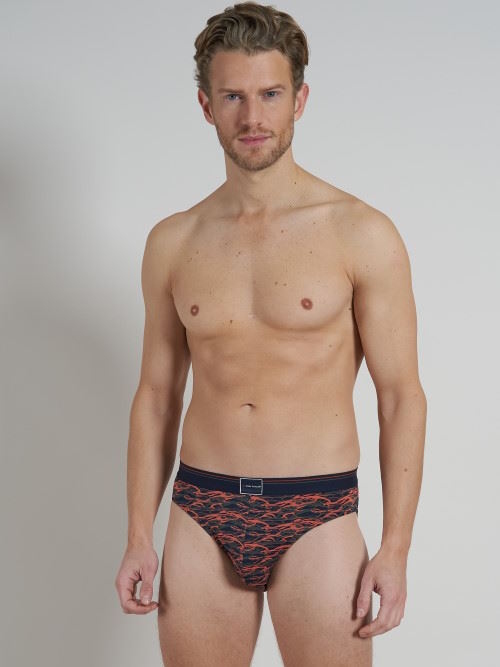 Tom Tailor Blue/Green All over  blauw/print heren slip