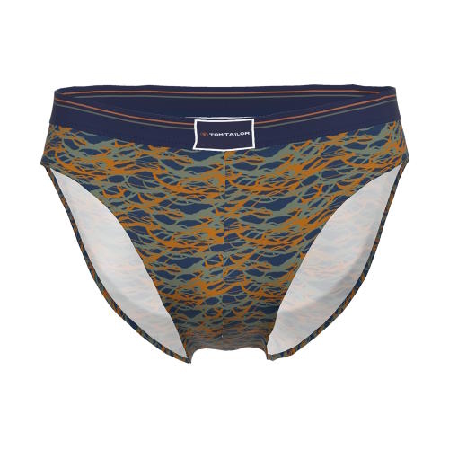 Tom Tailor Blue/Green All over  blauw/print heren slip