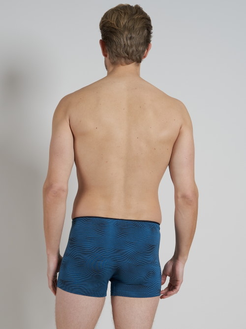 Tom Tailor Wave blauw/zwart sport boxer