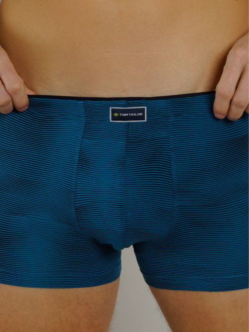 Tom Tailor Wave blauw/zwart sport boxer